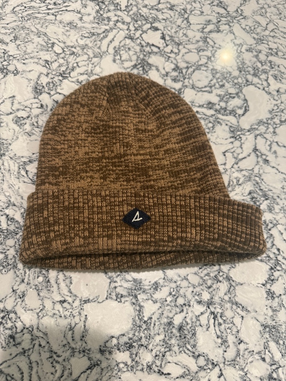 Sperry Brown Marled Knit Beanie